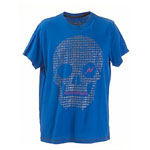 Pirate Skull Cobalt Blue Tshirt